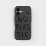 iPhone 16 No Plastic, Black Handyhülle – Pflanzliche | PLNTPRTCT™