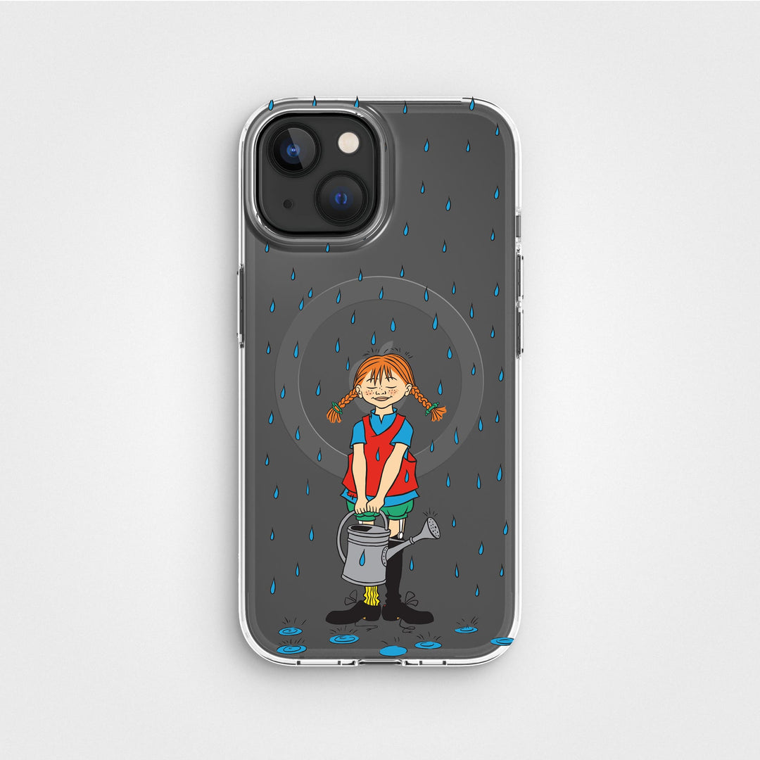 iPhone 15 Pippi - Rainfall Circular Clear Phone Case | CLRPRTCT™