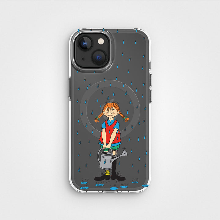 iPhone 15 Pippi - Rainfall Circular Clear Phone Case | CLRPRTCT™