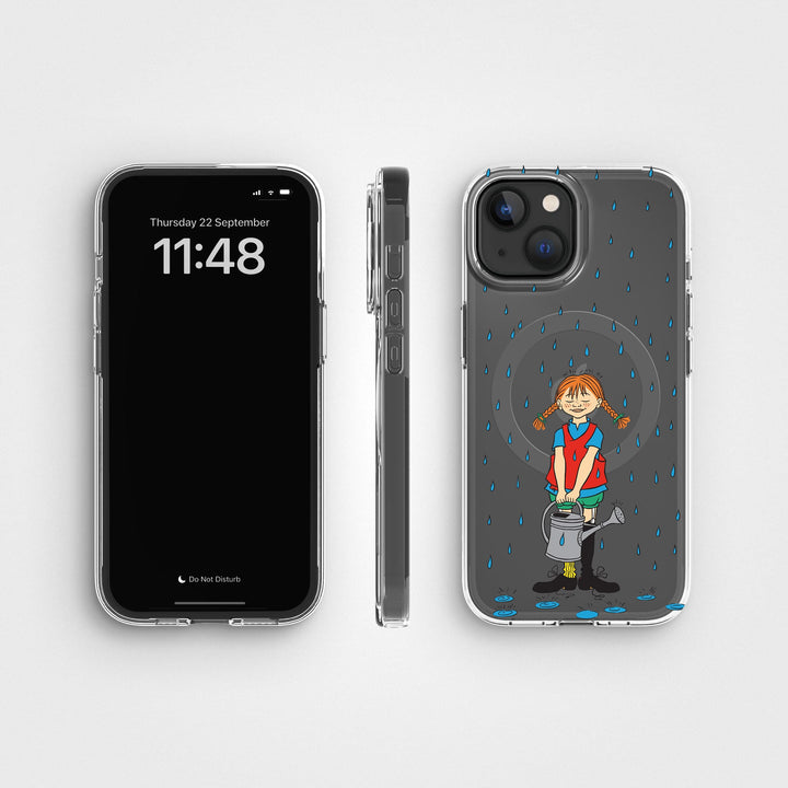 iPhone 15 Pippi - Rainfall Circular Clear Phone Case | CLRPRTCT™