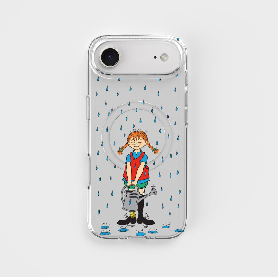 iPhone Air Pippi - Rainfall Rond Transparant Telefoonhoesje | CLRPRTCT™