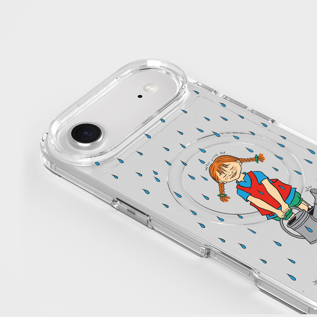 iPhone Air Pippi - Rainfall Rond Transparant Telefoonhoesje | CLRPRTCT™