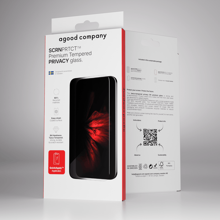 iPhone 18 Pro Max Quick Apply Privacy Tempered Glass Screen Protector | SCRNPRTCT™