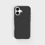 iPhone 16 Getöntes Obsidianschwarz Rundes Klare Handyhülle | CLRPRTCT™