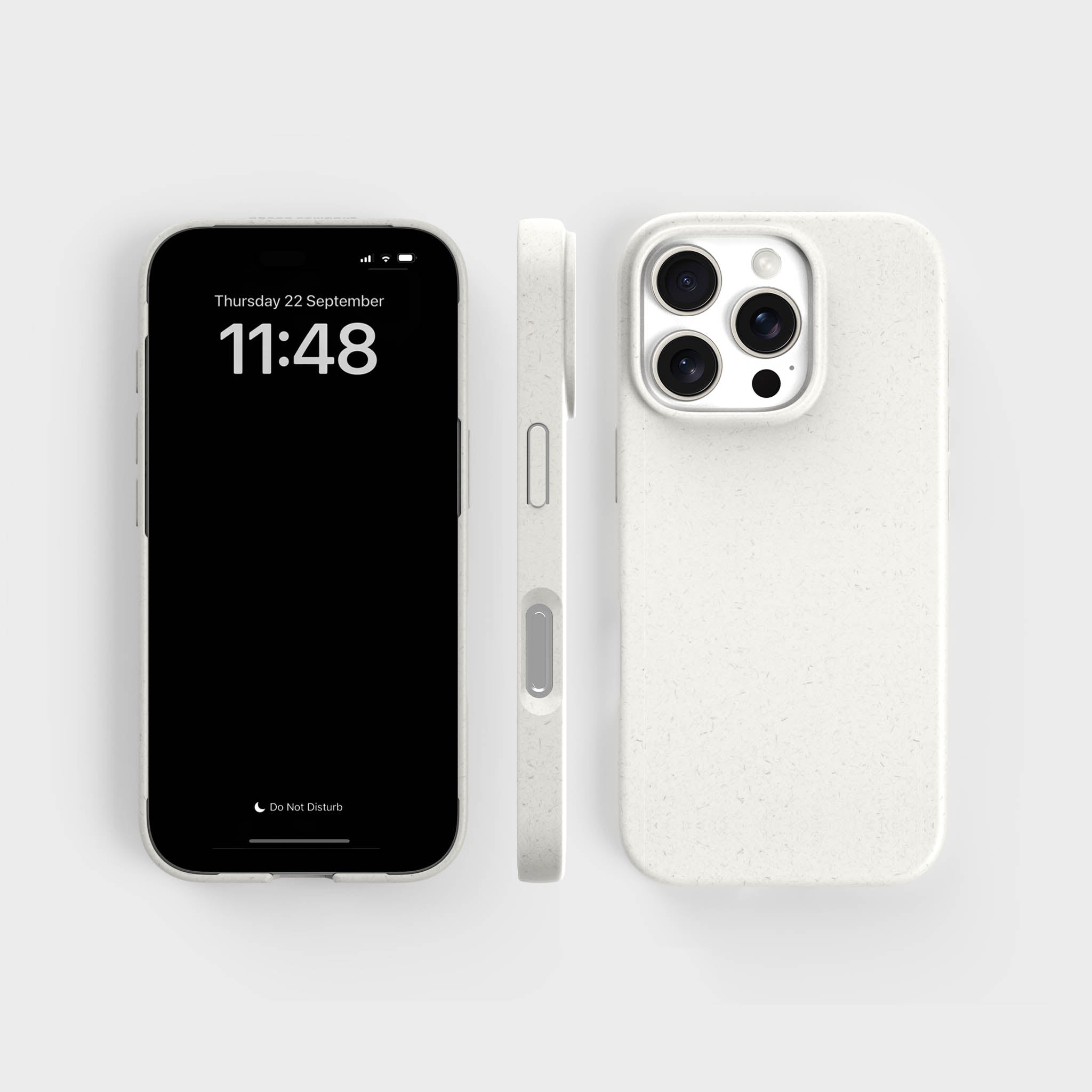 iPhone 16 Pro Biodegradable White Phone Case, Made With Plants
