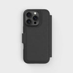 iPhone 16 Pro Max Schwarz Brieftaschen-Handyhülle - Rund | Werkstatt