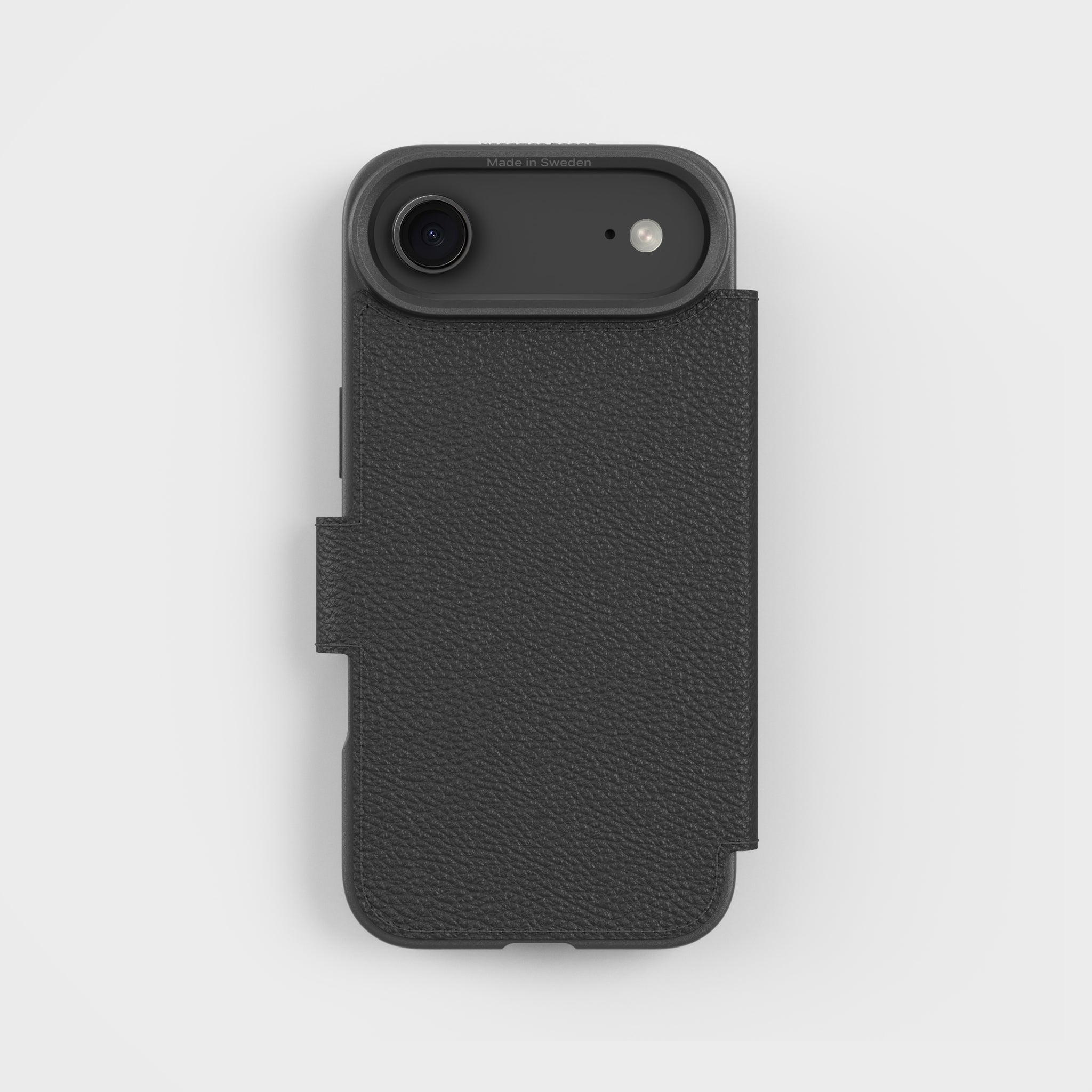 iPhone Air Black Wallet Phone Case with Magnetic Clasp, Fully