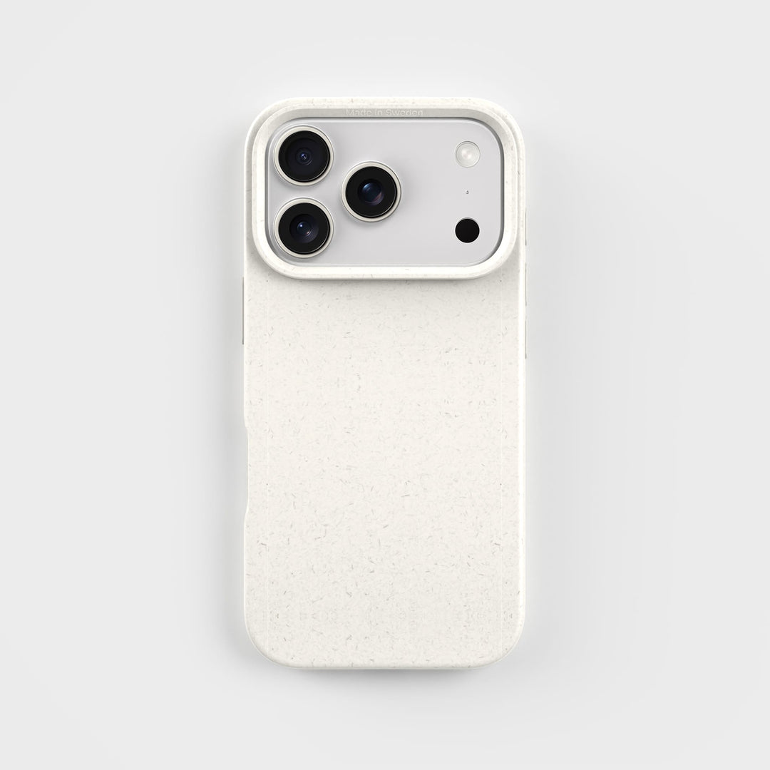 iPhone 18 Pro White Phone Case - Plant-based | PLNTPRTCT™