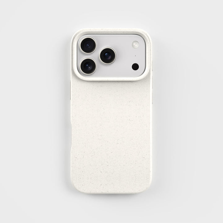 iPhone 18 Pro White Phone Case - Plant-based | PLNTPRTCT™