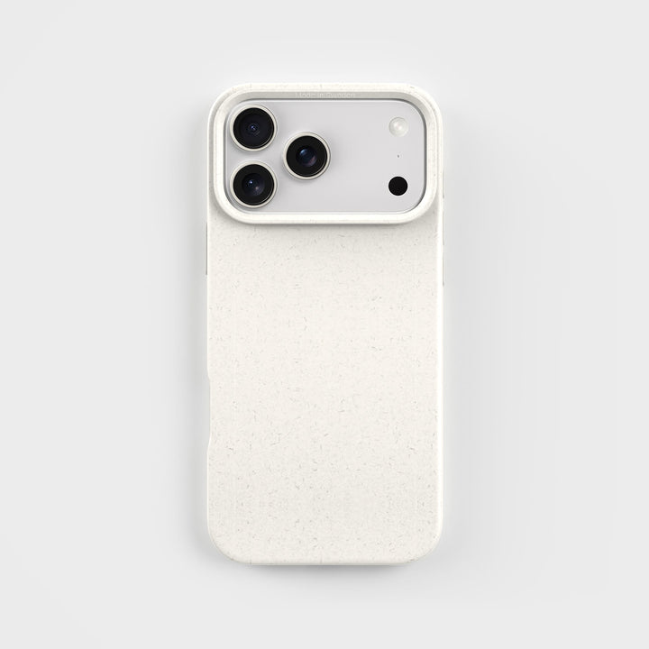 iPhone 18 Pro Max White Phone Case - Plant-based | PLNTPRTCT™