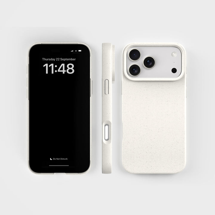 iPhone 18 Pro Max White Phone Case - Plant-based | PLNTPRTCT™