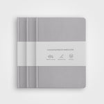 3 Pack Stone Paper Notebook Set︱A5 Hardcover, Stone grey