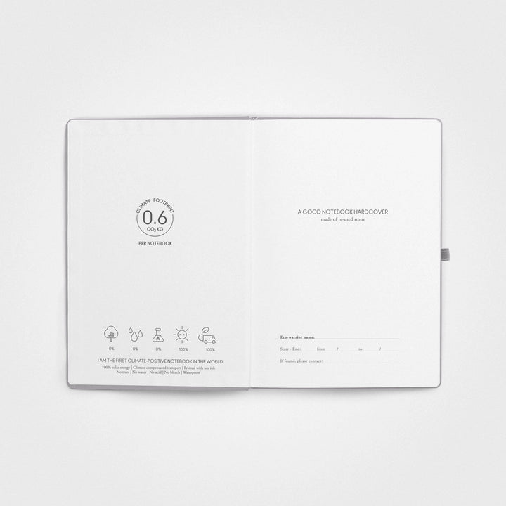 7 Pack Stone Paper Notebook Set︱A5 Hardcover, Multicolour