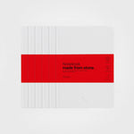 6 Pack Stone Paper Notebook Set︱A5 Hardcover, Snow white