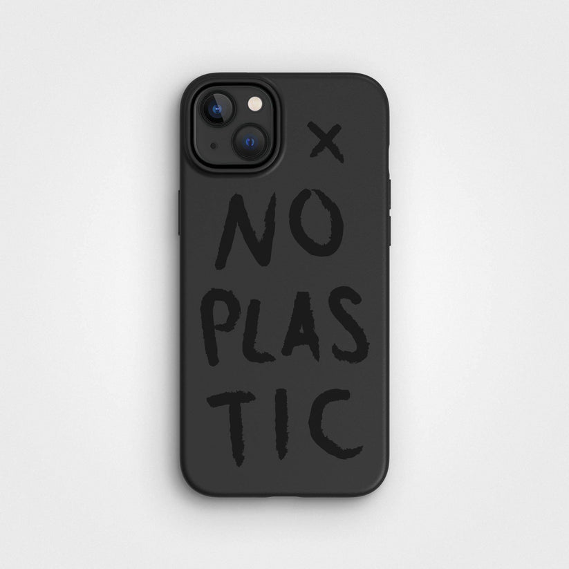 Plant-based phone case, no plastic | Charcoal black