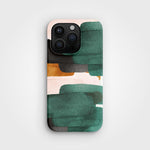 iPhone 15 Pro Teal Blush Handyhülle –Pflanzliche | PLNTPRTCT™