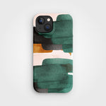 iPhone 15 Teal Blush Handyhülle –Pflanzliche | PLNTPRTCT™