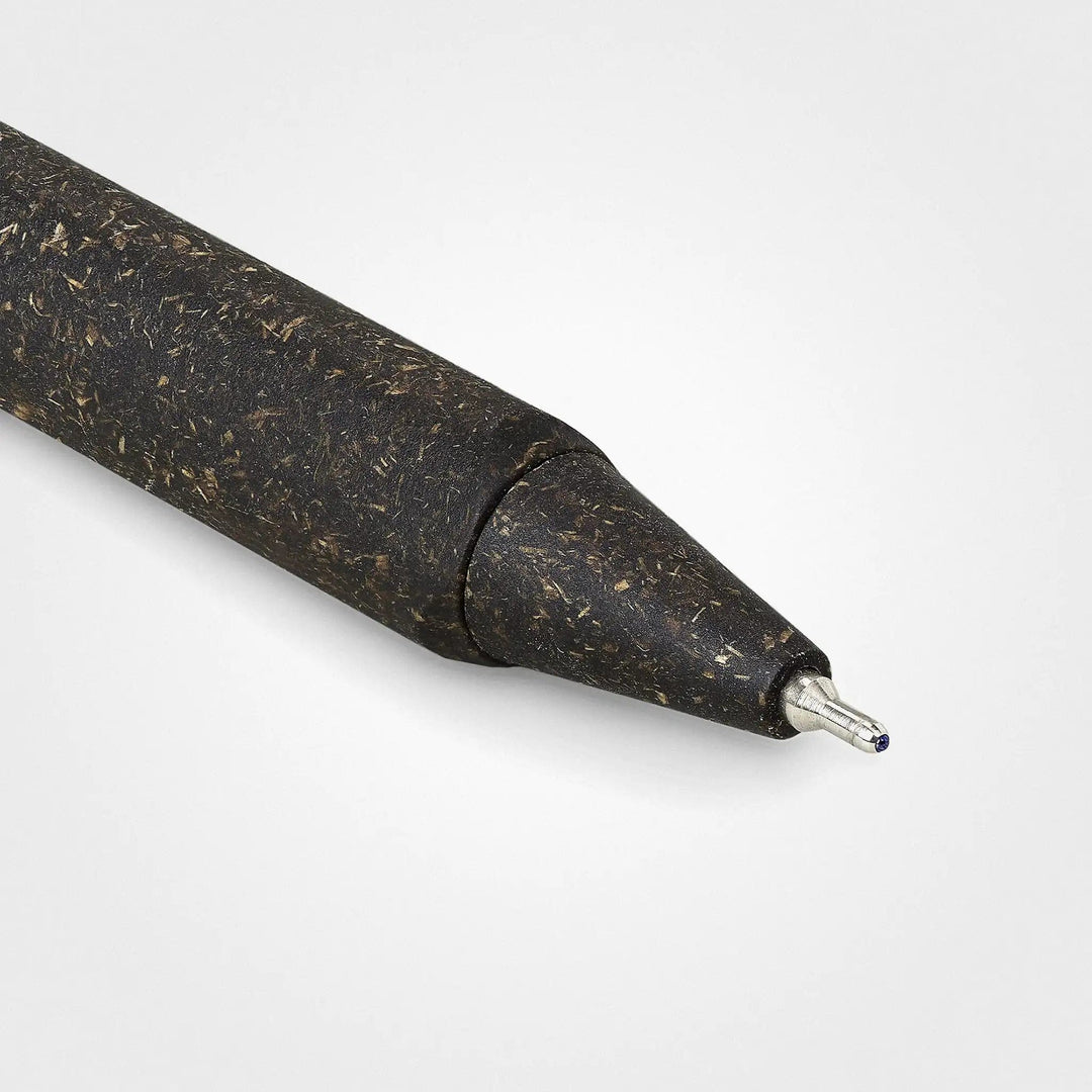 Pen Made With Grass, Dark Brown & Wheat Beige