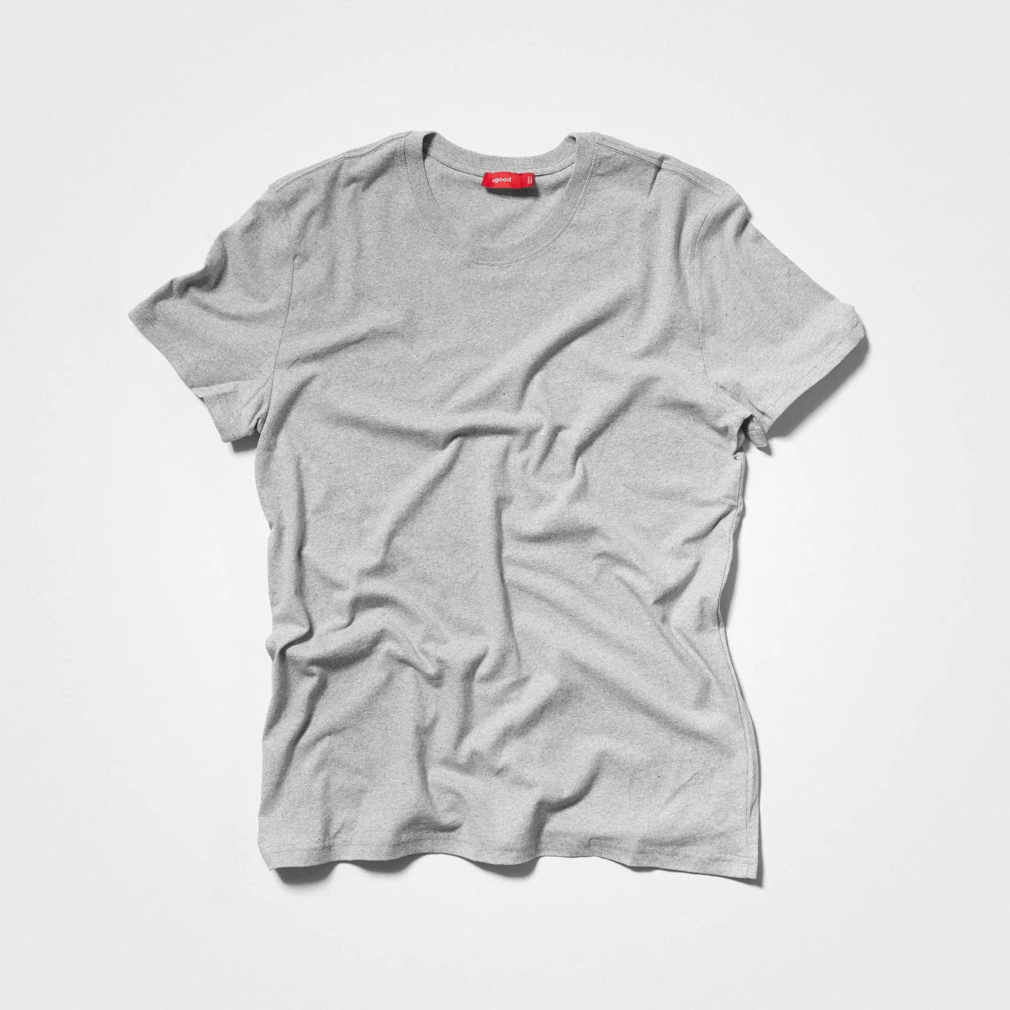 5-pack | Herr T-shirts, Återvunnen Bomull, Gråmelerad