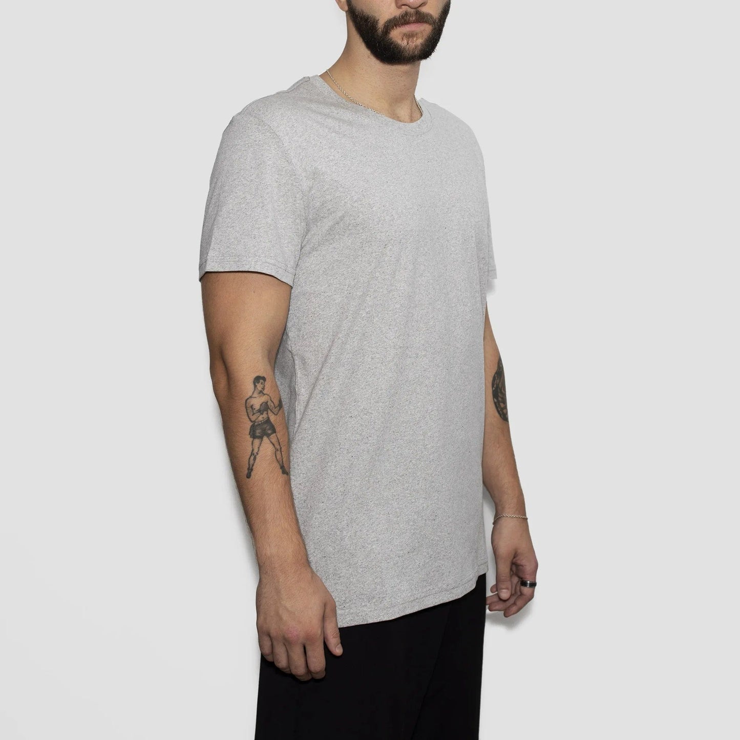 5 Pack | Men’s T-Shirts, Recycled Cotton, Heather Grey