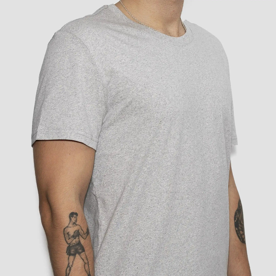 5 Pack | Men’s T-Shirts, Recycled Cotton, Heather Grey