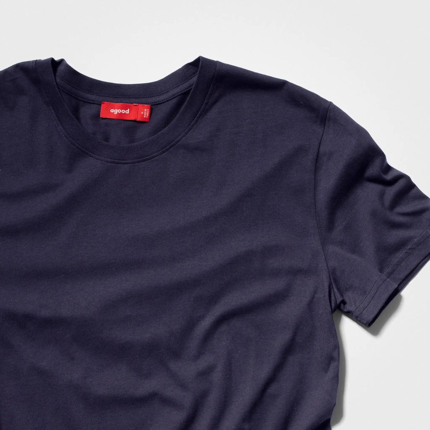 3-pack | Heren T-shirts, gerecycled katoen, Donkerblauw