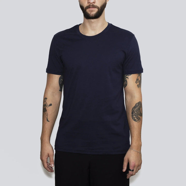 5er-Pack | Herren-T-Shirts, Recycelte Baumwolle, Mitternachtsblau