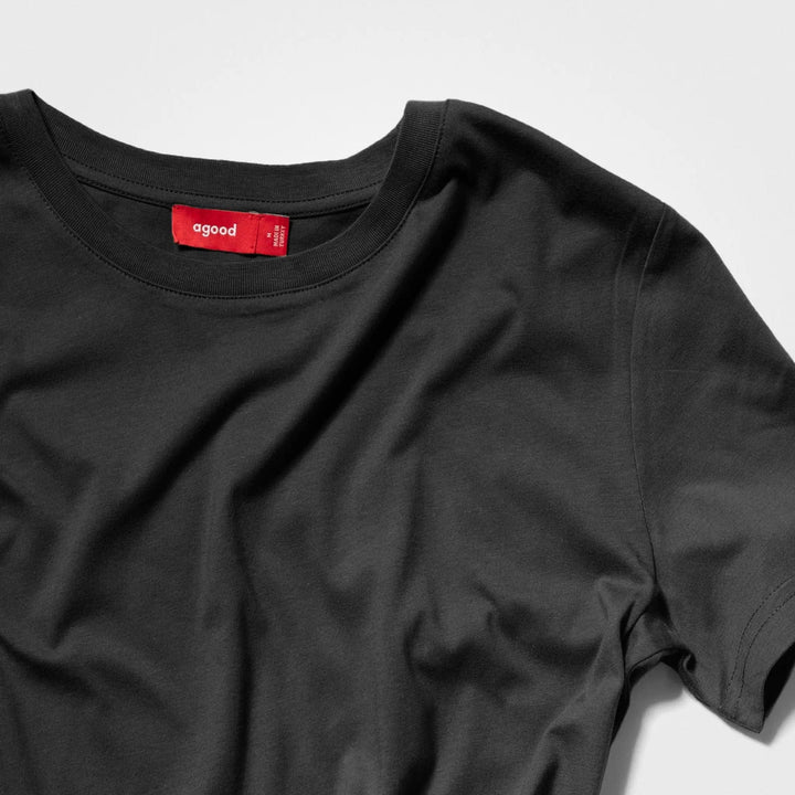 3er-Pack | Damen-T-Shirts, recycelte Baumwolle, Schwarz