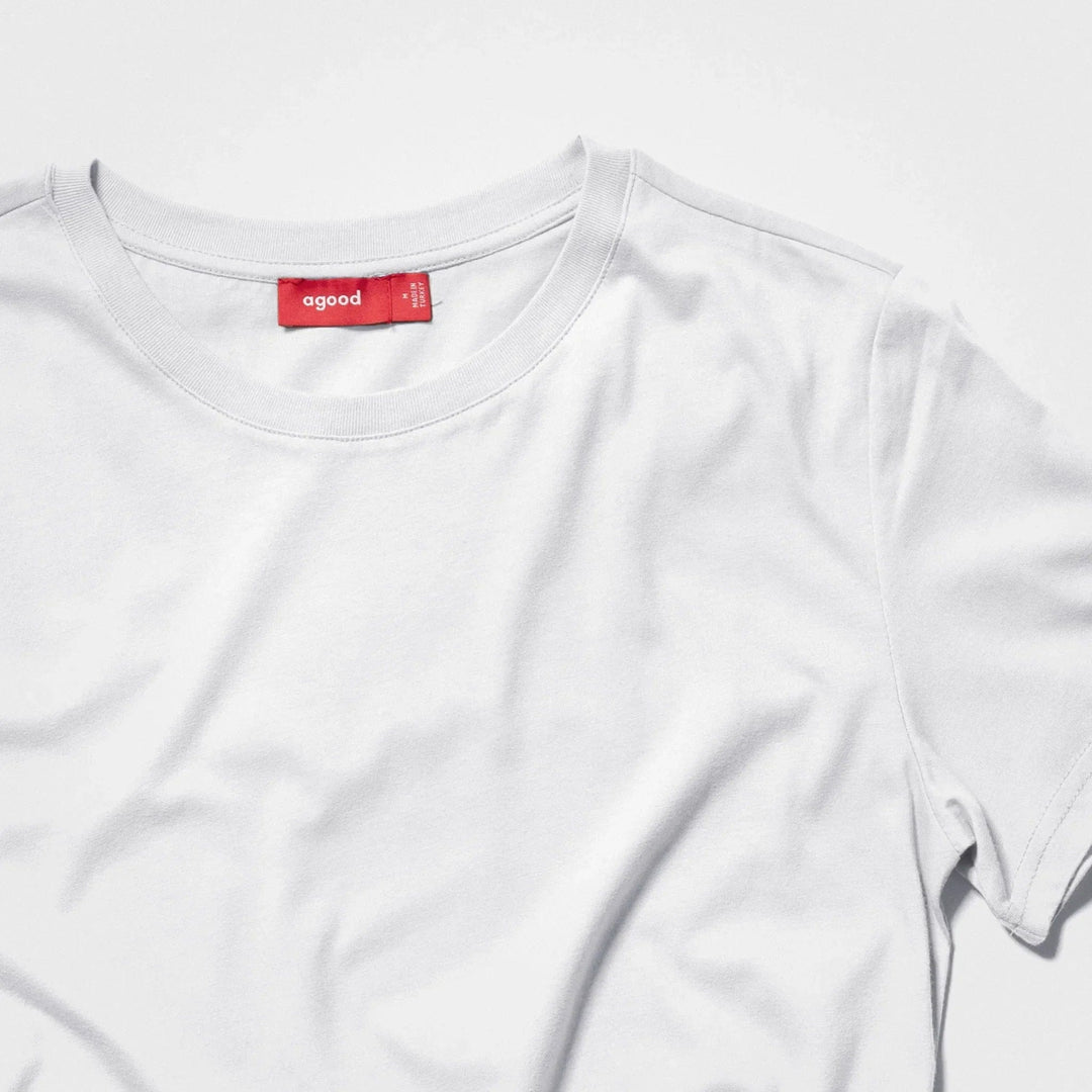 3er-Pack | Damen-T-Shirts, recycelte Baumwolle, Weiß