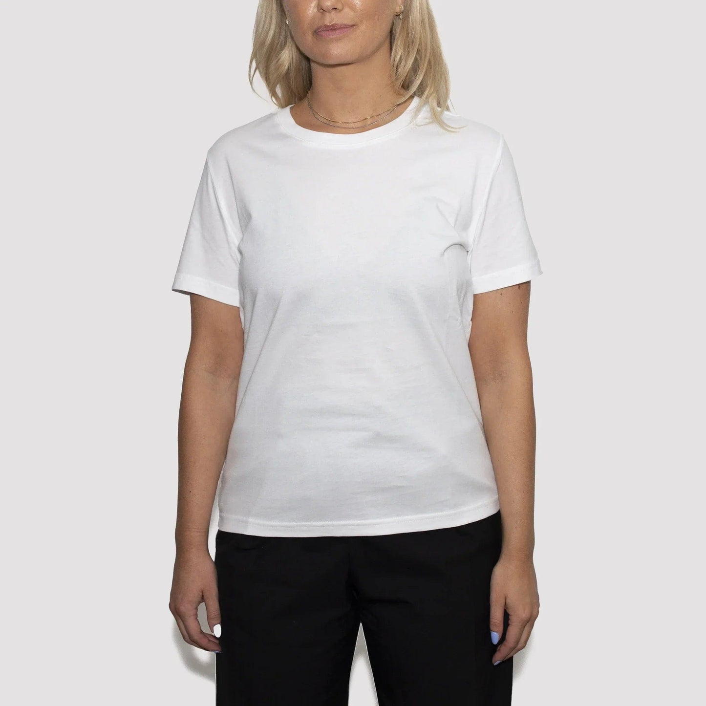 3er-Pack | Damen-T-Shirts, recycelte Baumwolle, Weiß