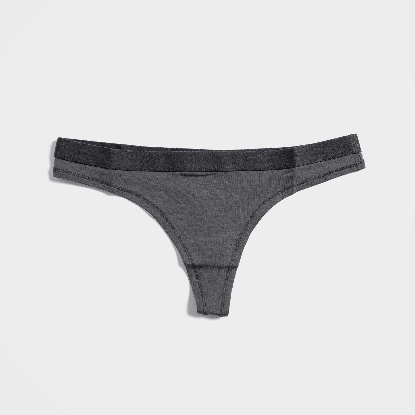 Sustainable Charcoal Tencel™ Lyocell Thong Underwear