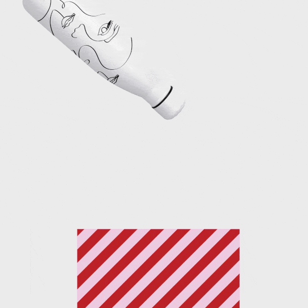 Bundel - Thermische fles & Steen papieren notitieboekjes, Eén regel - Wit