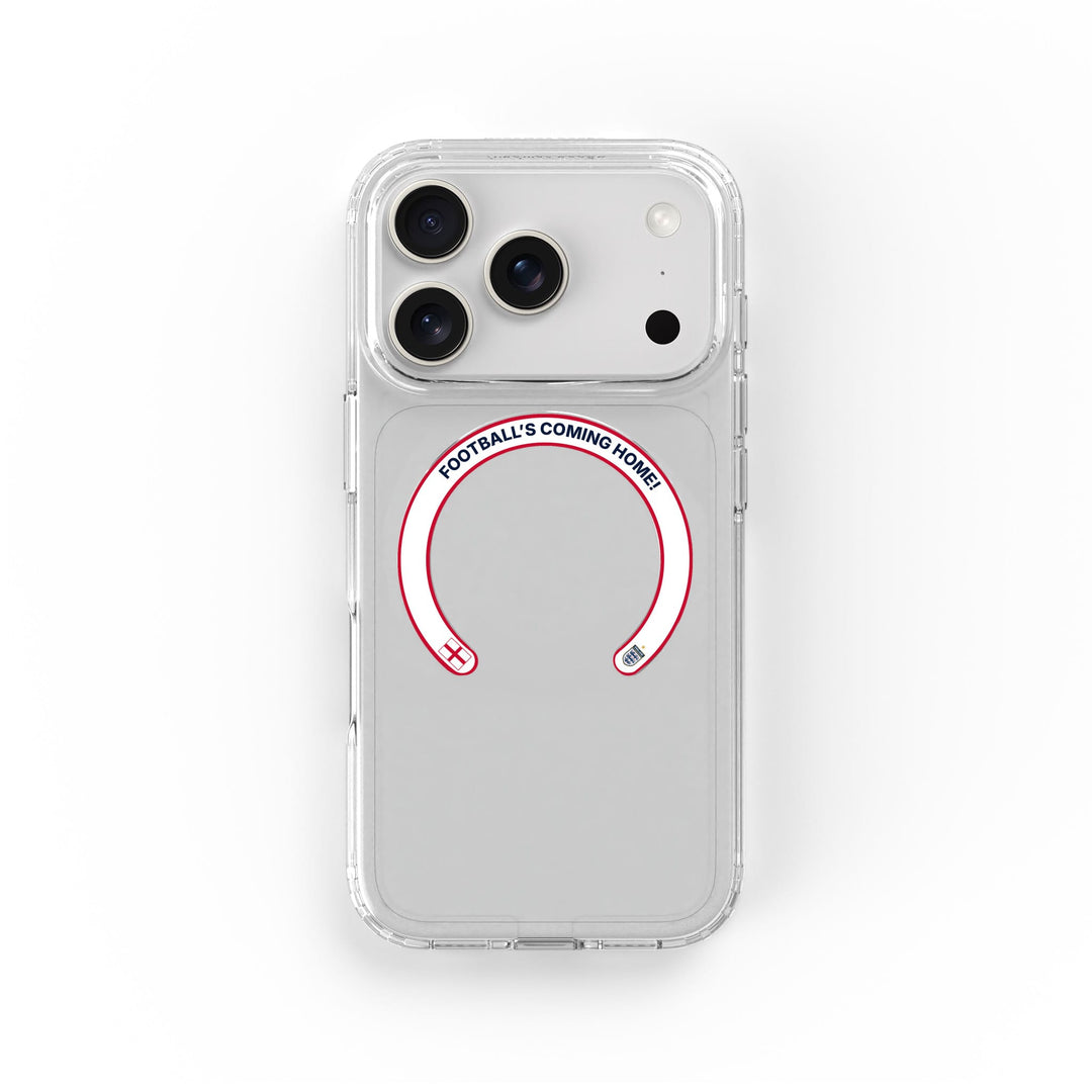 Football's Coming Home - Removable MagSafe Ring & Clear Phone Case Bundle