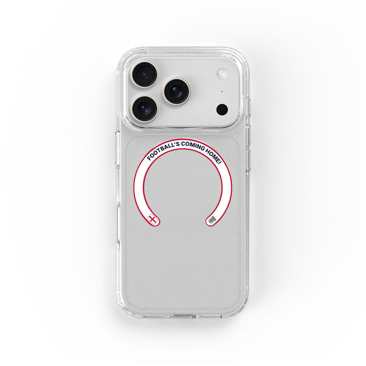 Football's Coming Home - Removable MagSafe Ring & Clear Phone Case Bundle