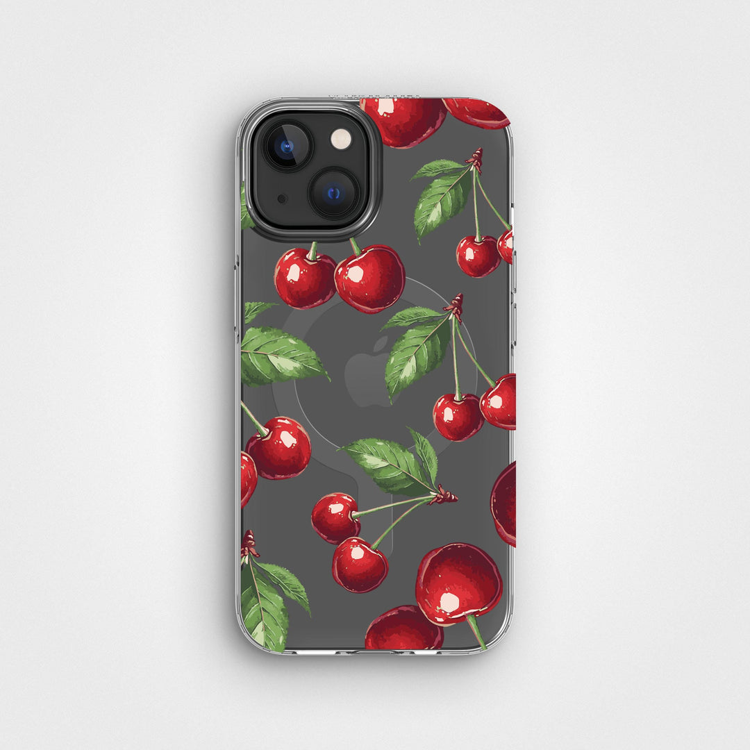 iPhone 13 / 14 Circular Cherry Clear Phone Case | CLRPRTCT™