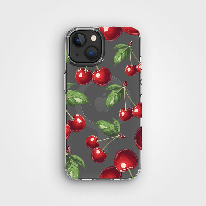 iPhone 13 / 14 Circular Cherry Clear Phone Case | CLRPRTCT™