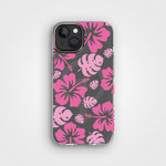 iPhone 13/14 Zirkuläre Hibiscus Durchsichtige Handyhülle | CLRPRTCT™