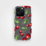 iPhone 15 Pro Zirkuläre Cherry Durchsichtige Handyhülle | CLRPRTCT™