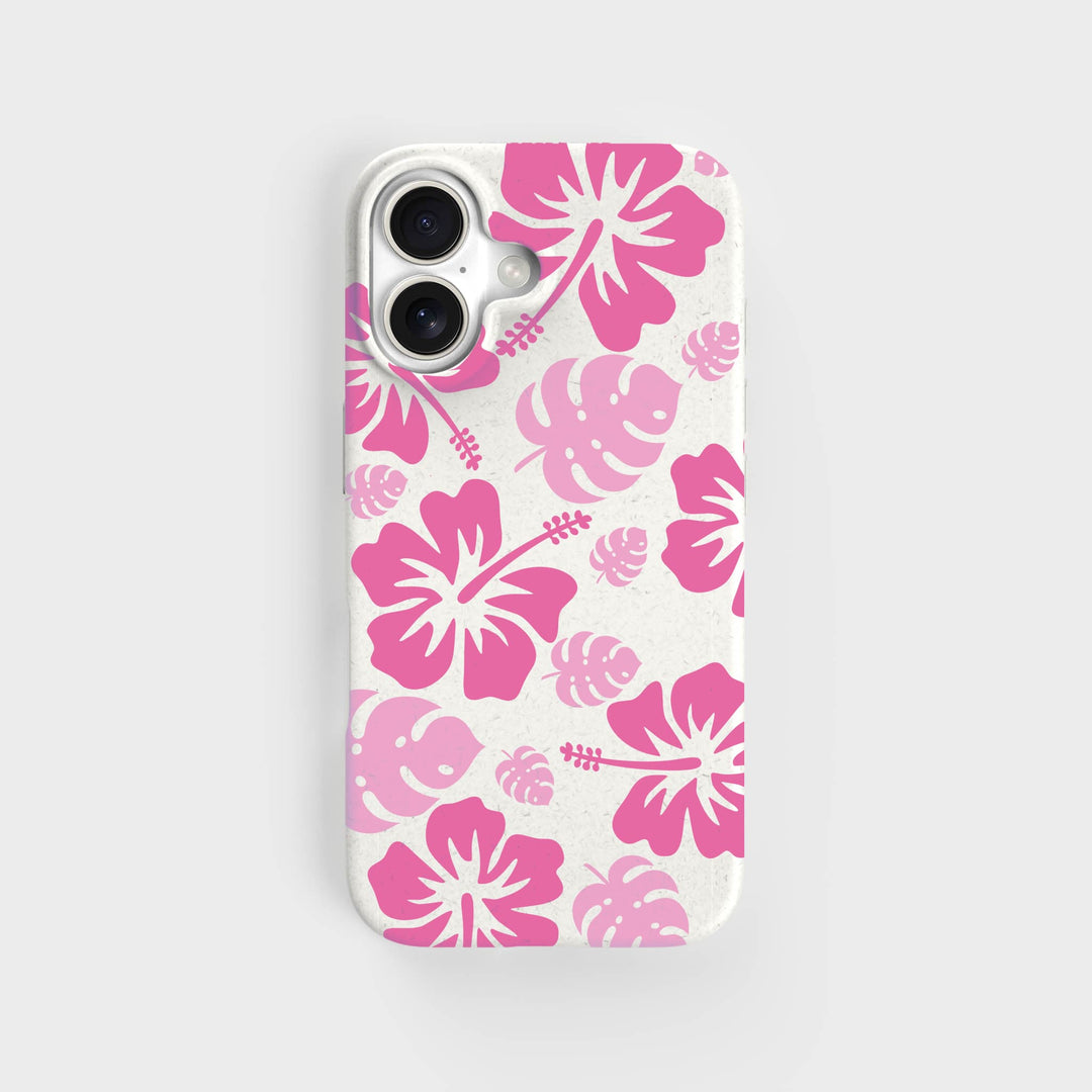 iPhone 16 Hibiscus Handyhülle – Pflanzliche | PLNTPRTCT™