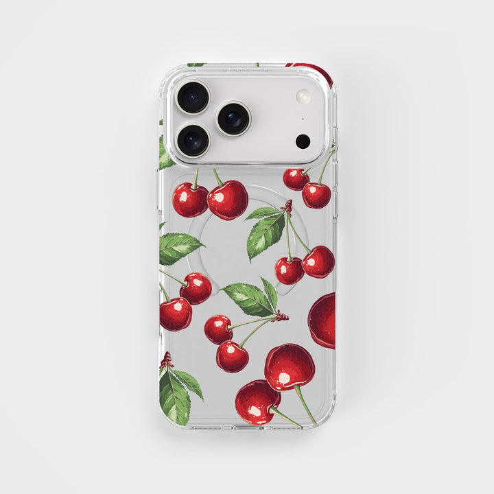 iPhone 17 Pro Max Circular Cherry Clear Phone Case | CLRPRTCT™