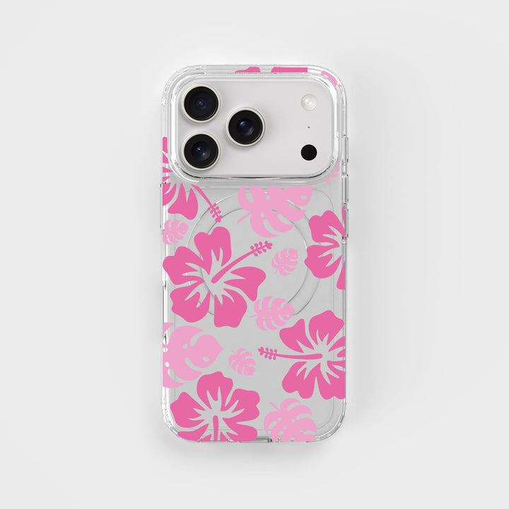 iPhone 17 Pro Zirkuläre Hibiscus Durchsichtige Handyhülle | CLRPRTCT™