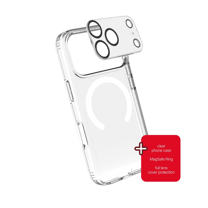 iPhone 18 Pro Max 3 Pack Bundle - Clear Case & MagSafe & Lens Cover
