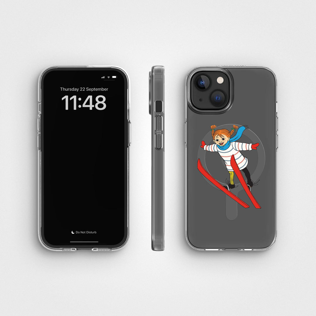 iPhone 13 / 14 Pippi - Ski Jump Circular Clear Phone Case | CLRPRTCT™