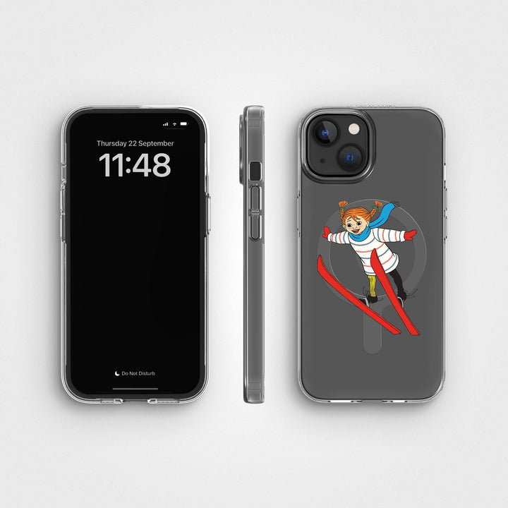 iPhone 13 / 14 Pippi - Ski Jump Circular Clear Phone Case | CLRPRTCT™