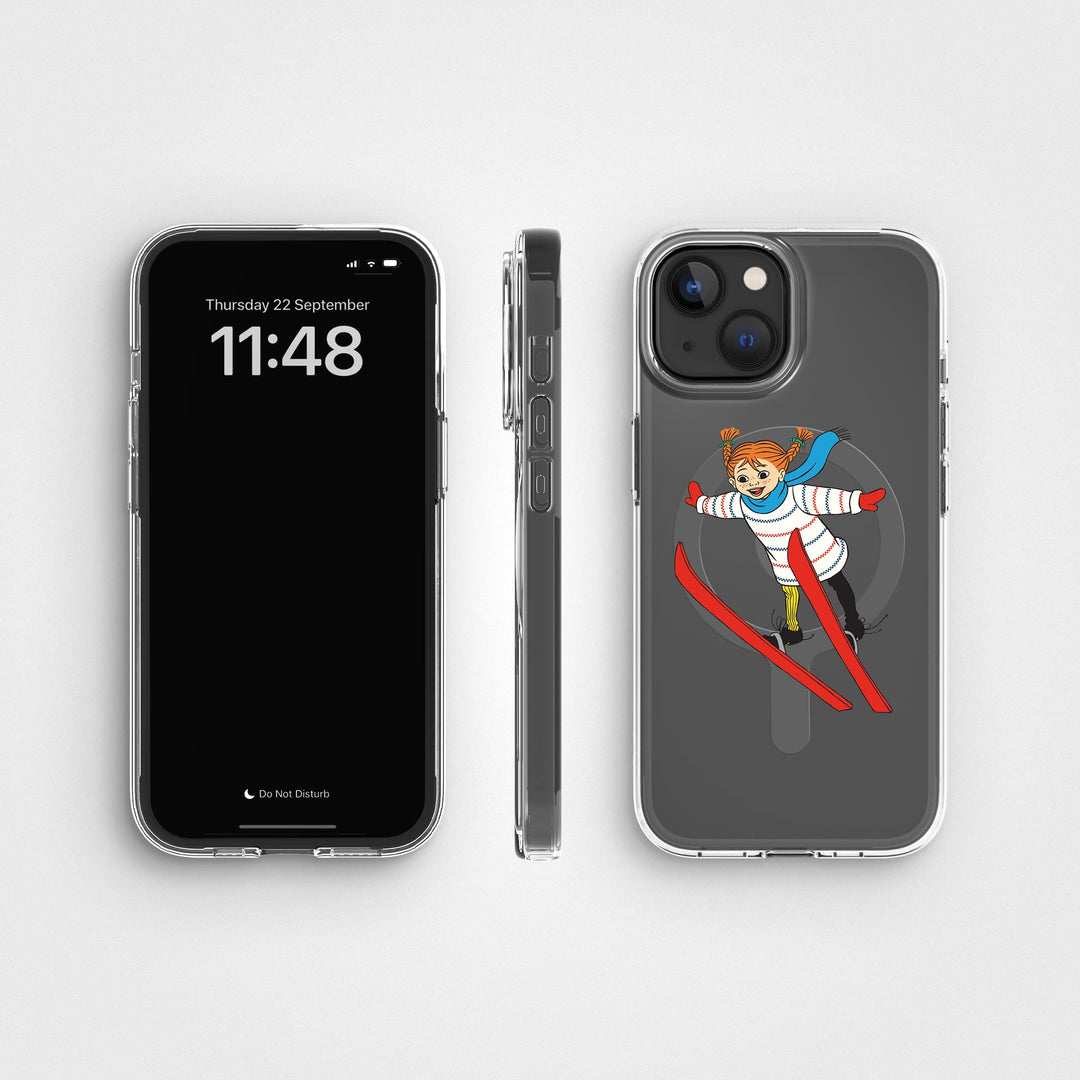 iPhone 15 Pippi - Ski Jump Circular Clear Phone Case | CLRPRTCT™