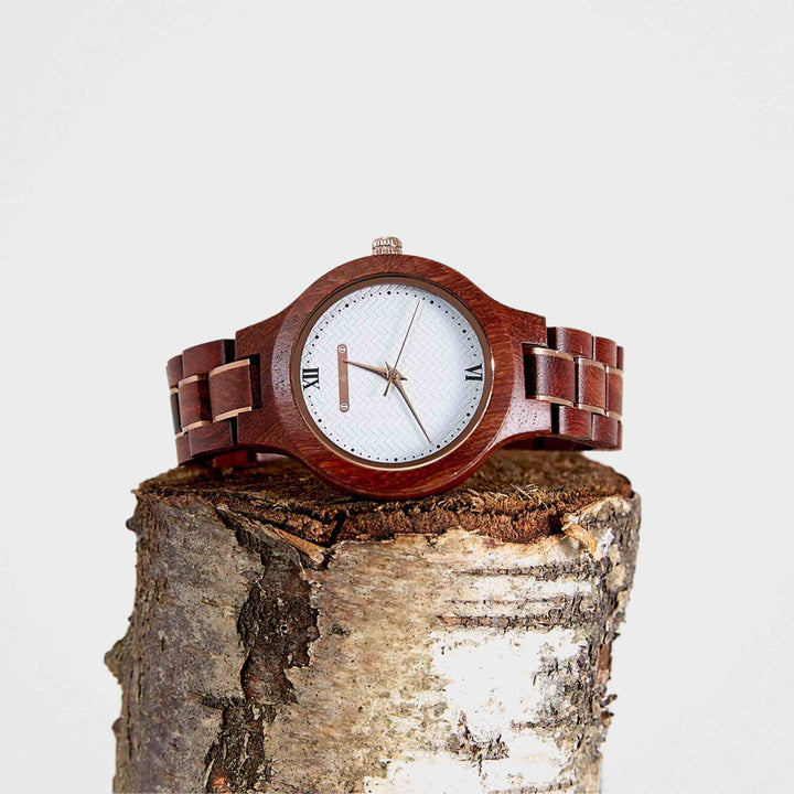Handmade Wooden Wristwatch For Women: The Mangolia