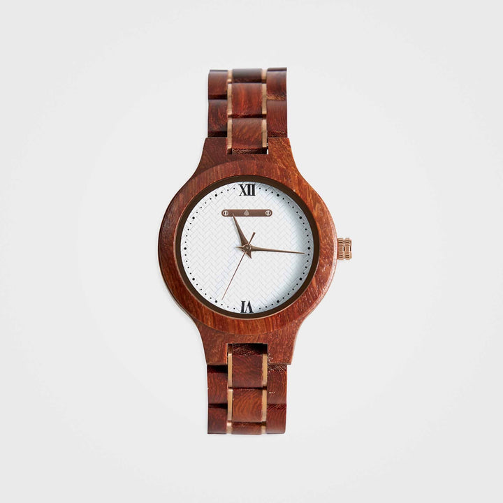 Handmade Wooden Wristwatch For Women: The Mangolia