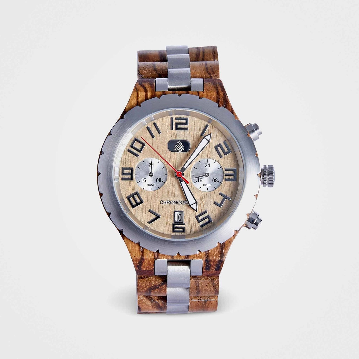 Chronograph Wooden Watch For Men: The Sandalwood