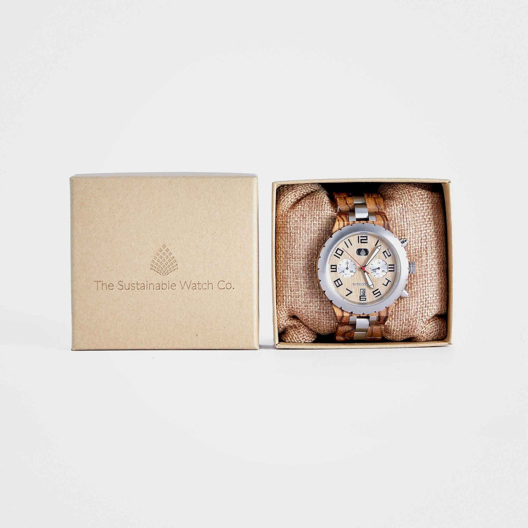 Chronograph Wooden Watch For Men: The Sandalwood