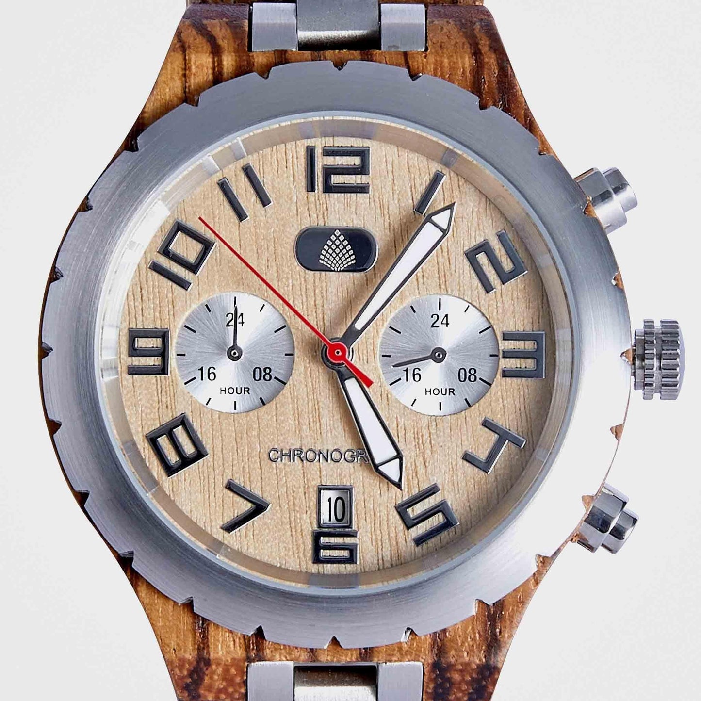 Chronograph Wooden Watch For Men: The Sandalwood